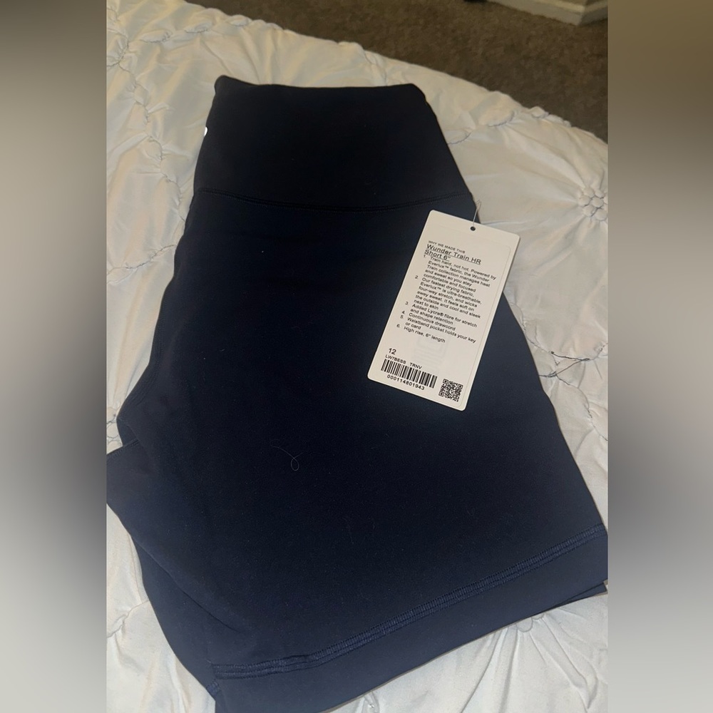 Wunder train short 6” true navy